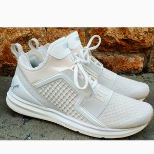 Puma Ignite Limitless Mens Beige Suede Athletic